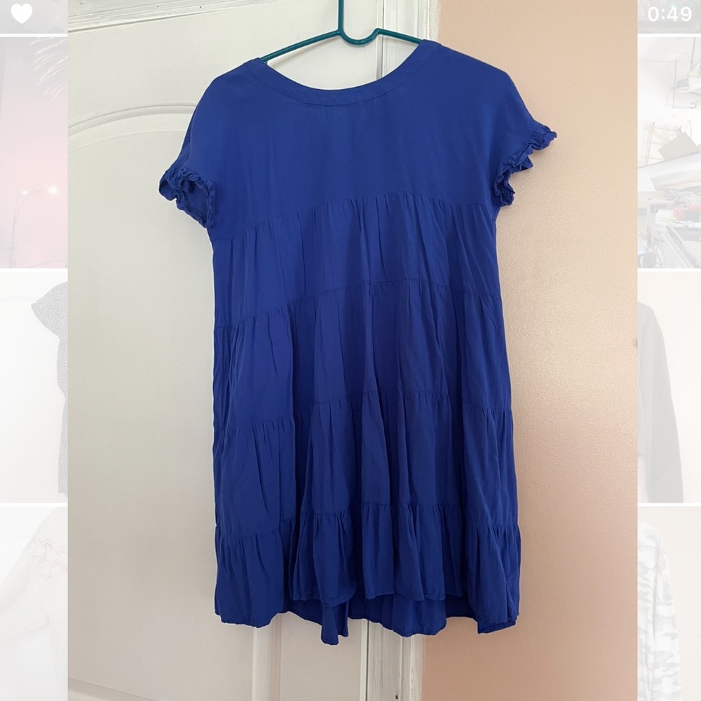 Blue baby doll dress